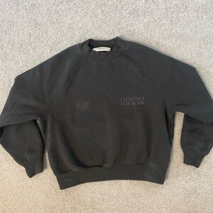 Fear of God Essentials off Black Crewneck Sweater